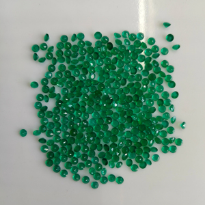 Onyx vert naturel 4 mm, taille brillant ronde, qualité supérieure, pierre précieuse en vrac pour la fabrication de bijoux, provenance Red Mountain Gems - Product Image 2