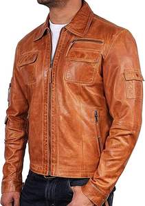 Chaqueta de invierno para hombre a bajo precio, talla grande, informal, de moda, de cuero genuino, hecha en Pakistán, para venta en línea. - Product Image 6