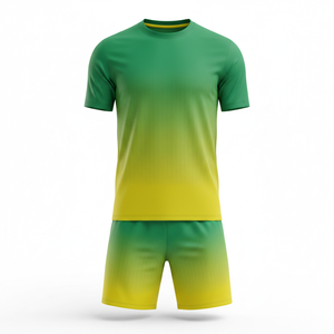 Maillot de football unisexe avec short, ensemble deux pièces Gym Pro, uniforme d'entraînement de football, vêtements de sport à séchage rapide, OEM personnalisé - Product Image 1