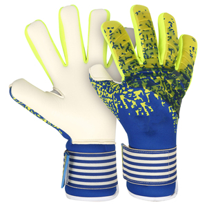 ถุงมือผู้รักษาประตูมืออาชีพ 4 มม. ถุงมือฟุตบอลป้องกันนิ้วมือ ระบายอากาศได้ดี ราคาสมเหตุสมผล - Product Image 1