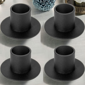 Retro <b>Candlestick</b> Holder <b>Black</b> Iron Farmhouse Decor for Home Wedding Party Anniversary Housewarming - Product Image 2