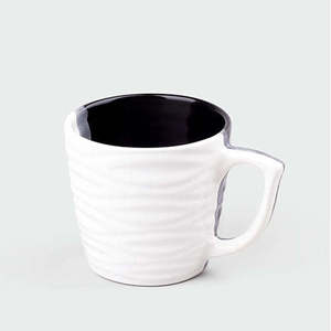 <b>Set</b> of 4 Versatile Wavy Ceramic <b>Tea</b> <b>Cups</b> - Product Image 2