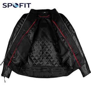 เสื้อแจ็คเก็ตมอเตอร์ไซค์ฤดูหนาวสำหรับผู้ใหญ่แบบยูนิเซ็กซ์ ทำจากหนังควายธรรมชาติ ระบายอากาศได้ดี แห้งเร็ว เหมาะสำหรับขี่ครุยเซอร์ ไบค์เกอร์ ทัวริ่ง และแบบคัสตอม - Product Image 3