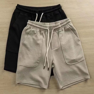 Wholesale French Terry Cotton <b>Bermuda</b> <b>Shorts</b> for <b>Men</b> Comfortable Casual Gym Mid Waist Drawstring Closure Quick Dry Custom - Product Image 3