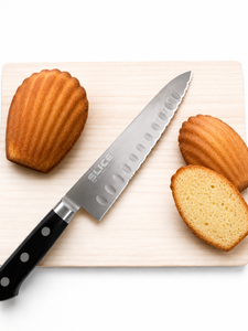Cuchillo de Chef Serrado Yamahide SLICE de 21 cm, Acero Inoxidable, Mango de Plástico, Acabado Satinado, Apto para Lavavajillas |   Cuchillo de Cocina Seki Japan - Product Image 1