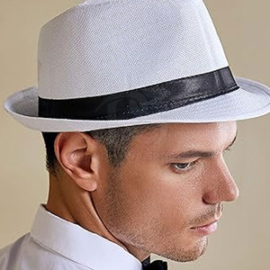 Chapeaux Fedora modernes unisexes, design élégant et classique, chapeau stylé parfait pour les événements en plein air, les voyages, les fêtes et la mode quotidienne. - Product Image 4