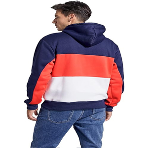 OEM de alta calidad personalizado sudaderas con capucha Unisex pulóver 100% algodón Sudadera con capucha bordado Logo bloque Color hombres sudaderas con capucha - Product Image 3