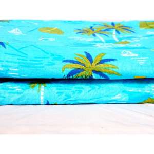 ผ้าฝ้ายอินเดียเนื้อนุ่ม 100% ลายดอกไม้สวยงาม ผ้าไม่ทอ น้ำหนักเบา สำหรับเด็กหญิงและเด็กชาย ขายเป็นหลา เป็นมิตรกับสิ่งแวดล้อม - Product Image 4