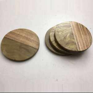 Ensemble de sous-verres en résine et bois de luxe faits à la main de qualité supérieure, 5 pièces avec support, couleur personnalisée, forme rectangulaire, durables, 10 mm, écologiques, modernes - Product Image 4