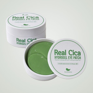 เจลมาส์กใต้ตา Prreti Korean Real Cica Hydrogel Eye Patches 60 ชิ้น ผลิตในเกาหลี แผ่นสีขาว เซนเทลล่า - Product Image 4