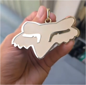 Colgante de esmalte de alta calidad con forma de cara de animal, chapado en oro, de cobre, para la fabricación de joyería cultural DIY - Product Image 2