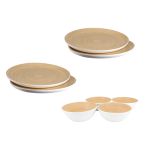 ชุดจานชามไม้ไผ่คุณภาพสูงแบบขายส่ง 8 ชิ้น สำหรับงานเลี้ยงและตกแต่งบ้าน จากเวียดนาม - Product Image 3