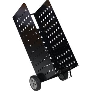 Carrito de Leña Resistente con Función de Rodamiento de Leños para Chimenea, Carrito de Almacenamiento de Leña para Interiores y Exteriores - Product Image 1