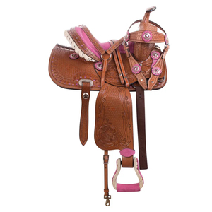 Silla de Montar Occidental para Caballo 100% Cuero Genuino, Color y Talla Personalizables, Logotipo Personalizado, Alta Calidad, Hecha en Pakistán, Cómoda y Transpirable - Product Image 2