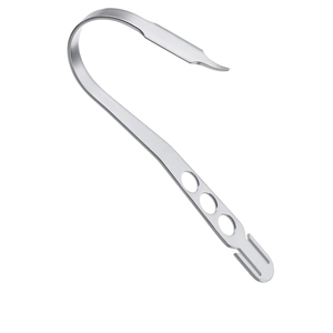 Retractor de Rodilla Curvo Hohmann con Palanca Ósea, 180 Grados, Punta Cilíndrica Larga de 10.12 mm, Ancho de 4 mm, Instrumento de Cirugía Ósea de BRITTON IMPEX - Product Image 6