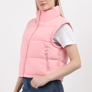 <b>Women's</b> High Quality Lightweight Waterproof Breathable Eco-Friendly Winter Puffer Vest Windproof Streetwear Knitted <b>Packable</b> - Product Image 3