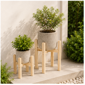 Exclusive Quality Wooden Plant Stand Eco-Friendly Wooden Flower <b>Pot</b> <b>Holder</b> for Indoor Living Room and Balcony Decor - Product Image 6