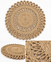 Tapis rectangulaire en jute naturel tressé fait main, lavable, très demandé, décoration moderne pour la maison, style bohème, couleur unie, Indian Star Hometex