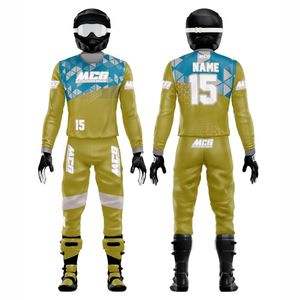 Impression numérique % polyester 220g respirant à séchage rapide unisexe adulte manches longues pour ATV Dirt Bike MTB BMX Motocross - Product Image 1