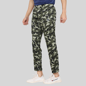 Pantalon de survêtement sport bleu quatre directions avec bande latérale, logo personnalisable, impression HD, délavage coloré, 100 % polyester, séchage rapide, tailles homme M/L/XL - Product Image 5