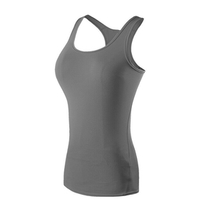 Débardeur en tricot uni pour femme, col rond, sans manches, longueur normale, respirant, style décontracté, 100% polyester - Product Image 2