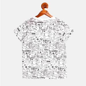 เสื้อยืดลำลองคลาสสิกสำหรับเด็ก,เสื้อยืดคอกลมแขนสามส่วนสำหรับฤดูร้อนพิมพ์ลายแบบระเหิด - Product Image 2