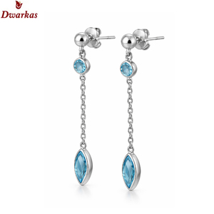 Pendientes de joyería fina de lujo, plata de ley 925 con amatista, pendientes colgantes para mujer, pendientes de moda para boda - Product Image 6