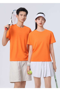 T-shirt de sport 100% polyester, uni, respirant, à séchage rapide, écologique, pour le tennis et le pickleball, pour hommes et femmes - Product Image 5