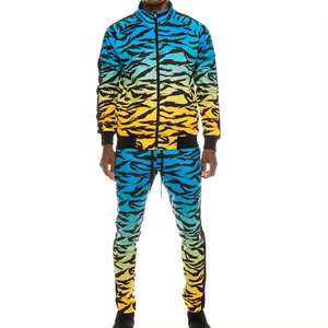 Conjunto Deportivo Unisex de Manga Larga con Cuello Redondo, Cierre con Cordón, Estampado Pintado a Mano, Transpirable, Ropa Casual de Primavera, Talla Adulto - Product Image 3