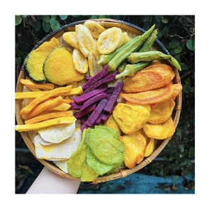 Chips de fruits secs mélangés croustillants, mangue, banane, jackfruit, ananas, frits sous vide, qualité export - Product Image 1