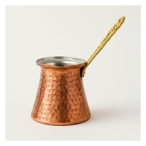 Cafetera Turca Hecha a Mano con Acabado Antiguo y Mango de Madera Resistente al Calor para una Experiencia de Café Auténtica - Product Image 2