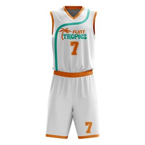 Uniforme de basket-ball personnalisé de haute qualité – Maillot et short d'équipe sublimés 100 % polyester - Product Image 5
