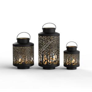 Juego de 3 Faroles Colgantes Vintage para Jardín, Resistentes al Calor, Portavelas Aromáticos, Diseño Personalizado, Precio Económico - Product Image 1