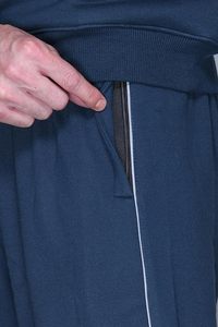 Conjunto deportivo de hombre de color liso personalizado, nuevo, transfronterizo, con pantalón informal y sudadera, talla grande - Product Image 6