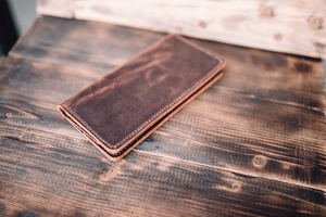 Porte-cartes long en cuir véritable personnalisé de haute qualité pour homme, portefeuille long en cuir multi-compartiments, design fin pour homme - Product Image 5