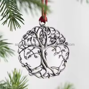 Adornos para árboles de Navidad Colgante de Navidad Adorno de muñeco de nieve de metal Adornos navideños colgantes - Product Image 5