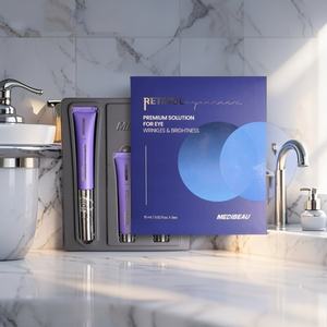 Crème contour des yeux au rétinol, soin anti-rides, éclaircissant, hydratant, soin des cernes, raffermissant, réparation sous les yeux, ensemble cosmétique 45 ml - Product Image 4