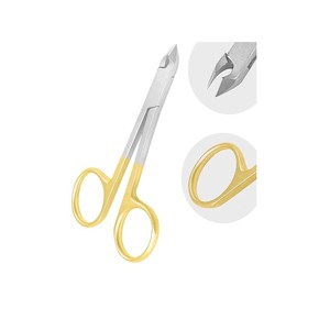 Professional Stainless Steel Right-Handed Nail <b>Cuticle</b> <b>Scissors</b> with Straight Sharp Blade Fine Point for Ingrown Nails (Durable) - Product Image 3