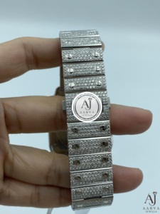 AARVA JEWELS นาฬิกาเพชรทรงสี่เหลี่ยมหรูหรา กลไกมิโยตะ กันน้ำ สแตนเลสสตีล อะนาล็อก ควอตซ์ 40 มม. แฟชั่นสำหรับทุกเพศ - Product Image 4