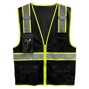 Construction <b>Worker</b> Working Reflective Tape Clothing Vest <b>Jackets</b> High Visibility Reflective Safety Industrial Security Vest - Product Image 6