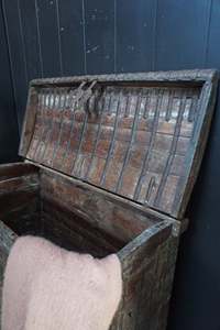 Antique Rustic <b>Wooden</b> <b>Storage</b> <b>Chest</b> Solid Wood Handmade Decorative Furniture Living Room Cabinet Reclaimed Wood Trunk - Product Image 2