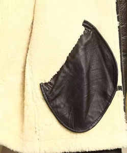 Chaqueta de Piloto Hexiqon Infinity para Hombre, Modelo B3 Aviador, de Piel de Oveja y Cuero Vacuno, Estilo Bomber de la Segunda Guerra Mundial, Transpirable, de Secado Rápido - Product Image 4