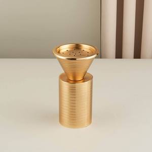 Metal Round Bakhoor <b>Incense</b> Burner with <b>Cone</b> Top Oud Burner Aromatherapy Home Fragrance Decor Export - Product Image 1