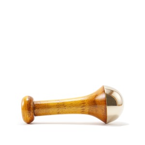 Bâtonnet Kansa artisanal de conception moderne haut de gamme pour la thérapie faciale, avec manche en bois, outil de beauté rond pour la relaxation et les soins de la peau - Product Image 5