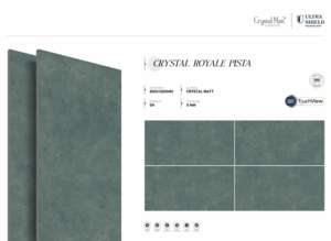 กระเบื้องปูพื้นและผนังพอร์ซเลนคริสตัลแมตต์หรูหรา ขนาด 800x1600 1200x1800 750x1500 มม. กระเบื้องแผ่นใหญ่ สำหรับวิลล่า โรงแรม และสำนักงาน - Product Image 5