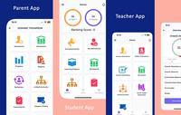 Plataforma de gestión escolar para estudiantes, profesores, padres y administradores con funciones académicas, de asistencia, de cuotas y de exámenes.