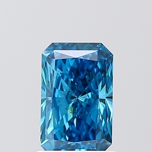 Diamant de laboratoire de 1,00 ct, taille Radiant, bleu vif fantaisie, VS2, certifié IGI, diamant CVD en vrac pour la fabrication de bijoux - Product Image 1