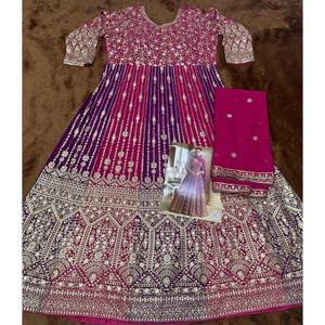 Costume Anarkali de mariage pour femmes, design élégant, avec dupatta, pour célébrations spéciales, acheter directement auprès du fournisseur - Product Image 6