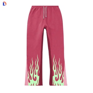 OEM survêtement de haute qualité pour hommes pantalon de survêtement évasé et ensembles de sweat à capuche survêtement unisexe vente en gros - Product Image 3