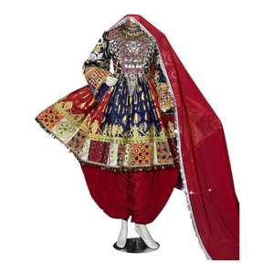 Premium Handmade Afghani Casual <b>Dresses</b> with Tribal Embroidery Boho Style Women's Fashion Wholesale Supplier - Product Image 1